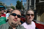 ... trying to get a good photo with Westminster Abbey.