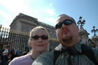 Chris and Melissa at Buckingham Palace.