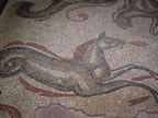 One of the many mosaic  pieces on display within the museum.