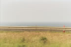 The view of the North Sea from the A1.