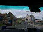 Back in the car on our way out of St. Andrews.