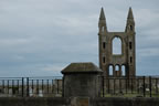This was once the largest cathedral in Scotland - the stones were then taken to help build the town.