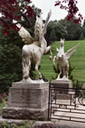 Two Pegasus statues guard the Triton Lake at the bottom of the Perron.