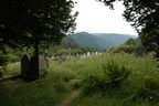 The graveyard at Glendalough monastic site.
