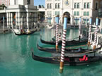 Gondolas outside the Venetian