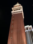 Venetian tower at night